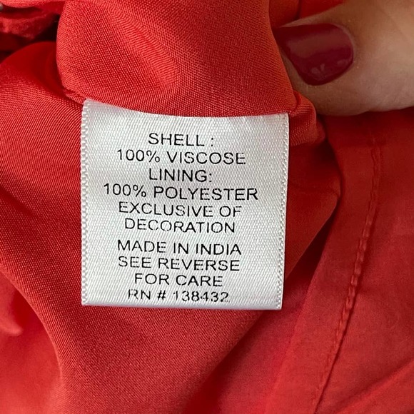 ModCloth Butterfly Sleeve Floral Print Open Embroidery Raw Hem Women's Dress Lrg - Picture 5 of 11